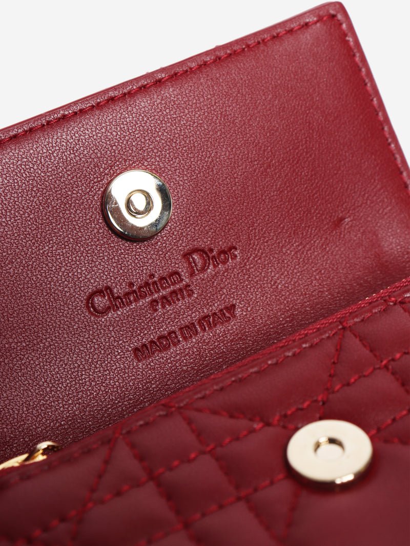 Cherry red My Dior Glycine wallet