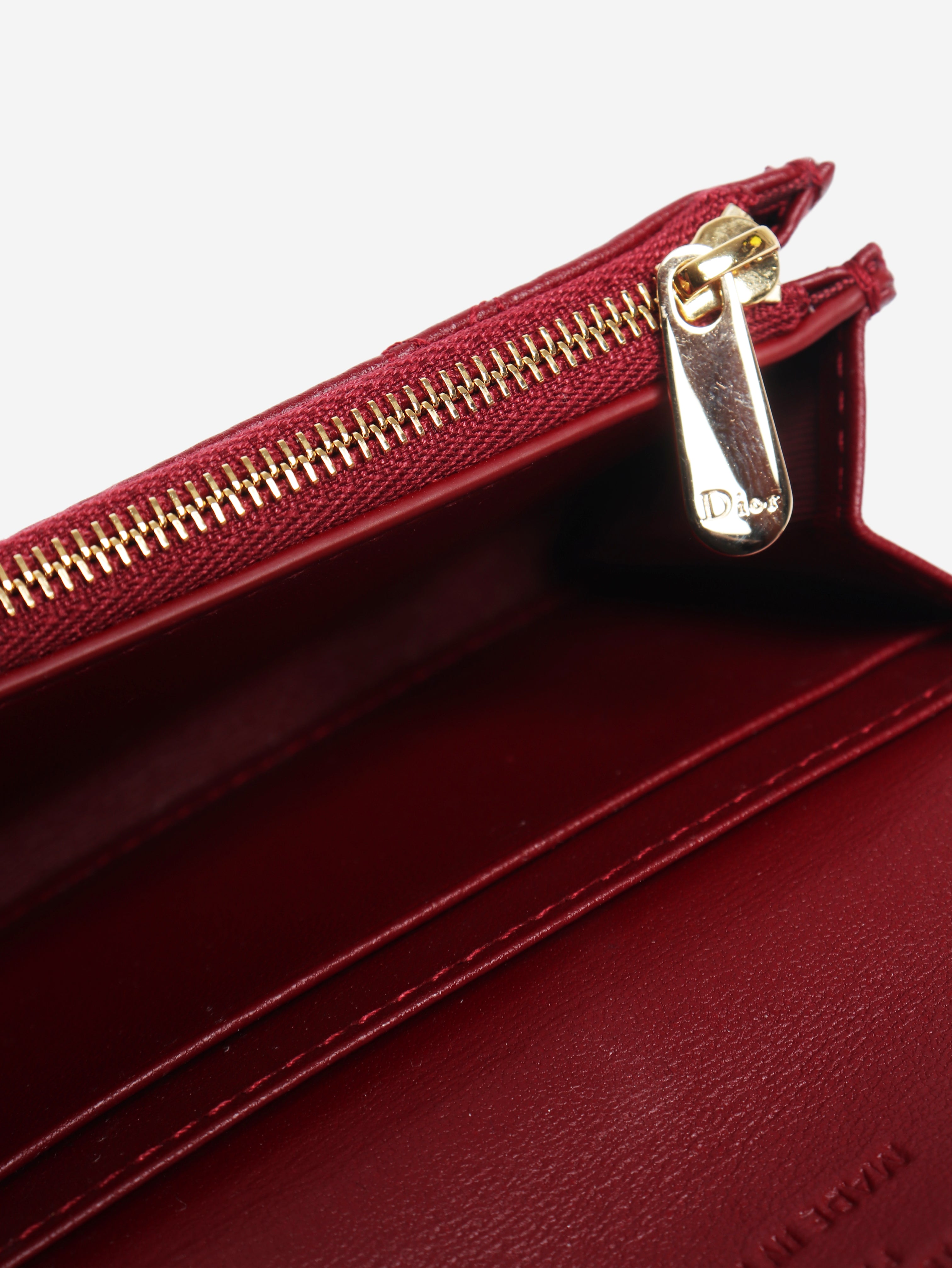 Cherry red My Dior Glycine wallet