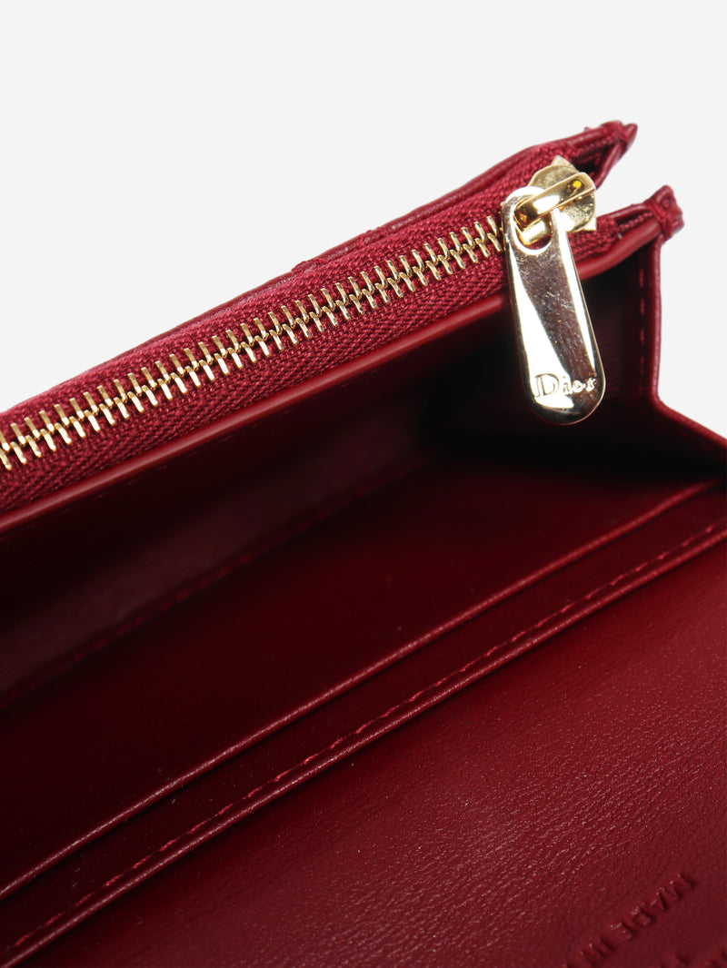 Cherry red My Dior Glycine wallet