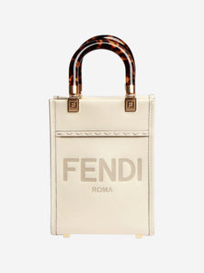 Fendi Ivory Sunshine mini Shopper Bag