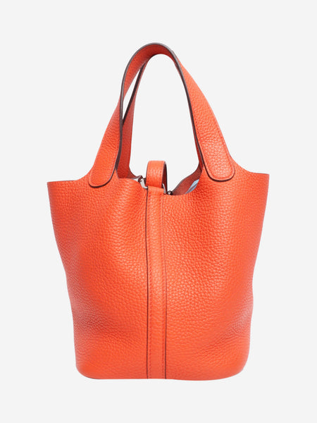 Orange Clemence 18 Picotin Lock handbag alternate image