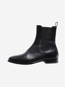 The Row Black leather Chelsea ankle boots - size EU 38