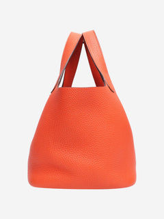 Orange Clemence 18 Picotin Lock handbag Shoulder bags Hermes 