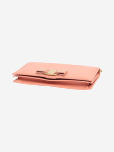 Salvatore Ferragamo Pink leather chain wallet