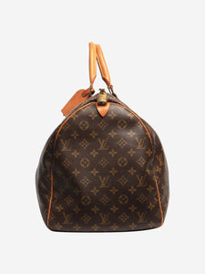 Louis Vuitton Brown Monogram Keepall travel duffle bag