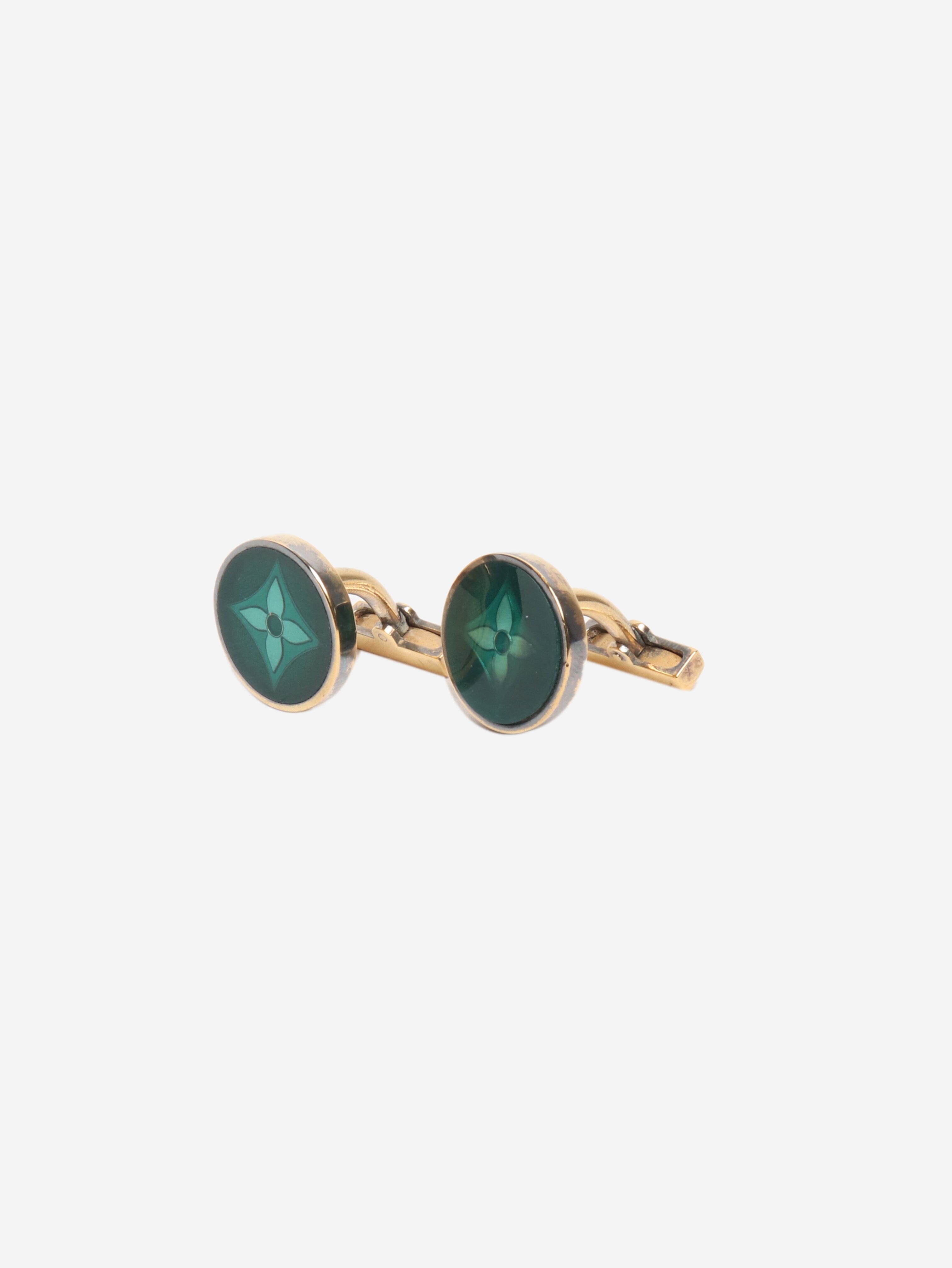 Green Motif cufflinks Cufflinks Louis Vuitton 