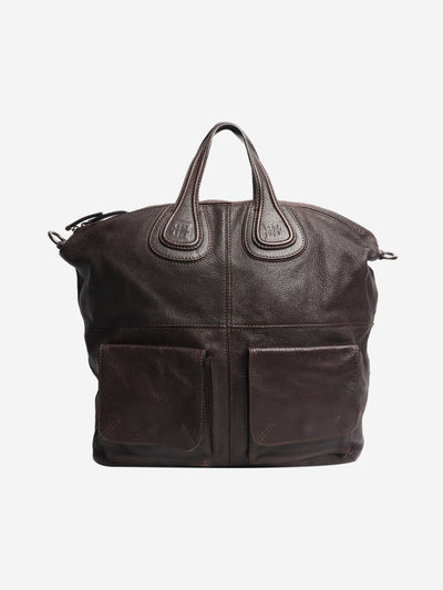 Dark brown Nightingale leather tote bag Tote Bags Givenchy 