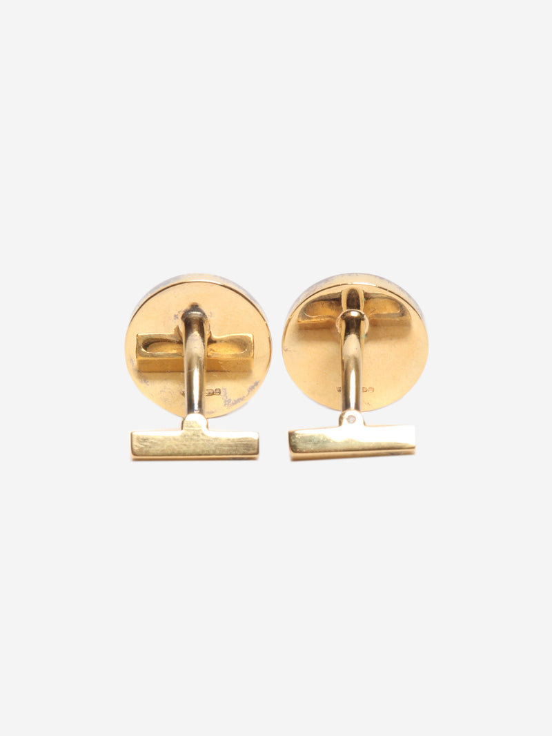 Green Motif cufflinks