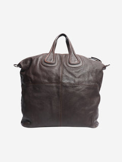 Dark brown Nightingale leather tote bag Tote Bags Givenchy 