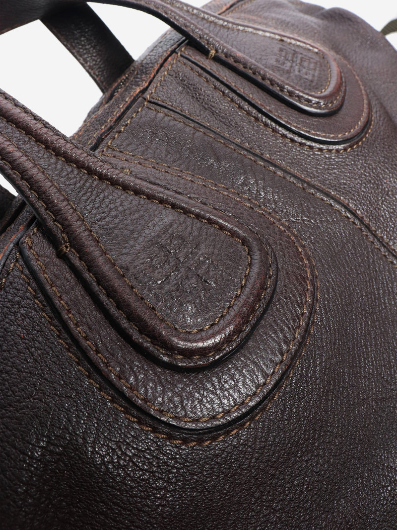 Dark brown Nightingale leather tote bag Tote Bags Givenchy 