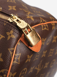 Louis Vuitton Brown Monogram Keepall travel duffle bag