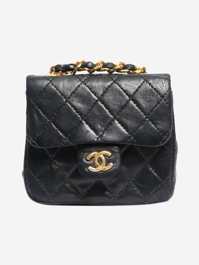 Black mini flap bag charm Wallets, Purses & Small Leather Goods Chanel 