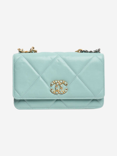Light blue 19 lambskin wallet on chain Cross-body bags Chanel 