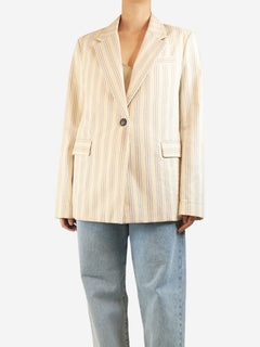 Cream pinstripe blazer - size UK 16 Tops Vivienne Westwood 