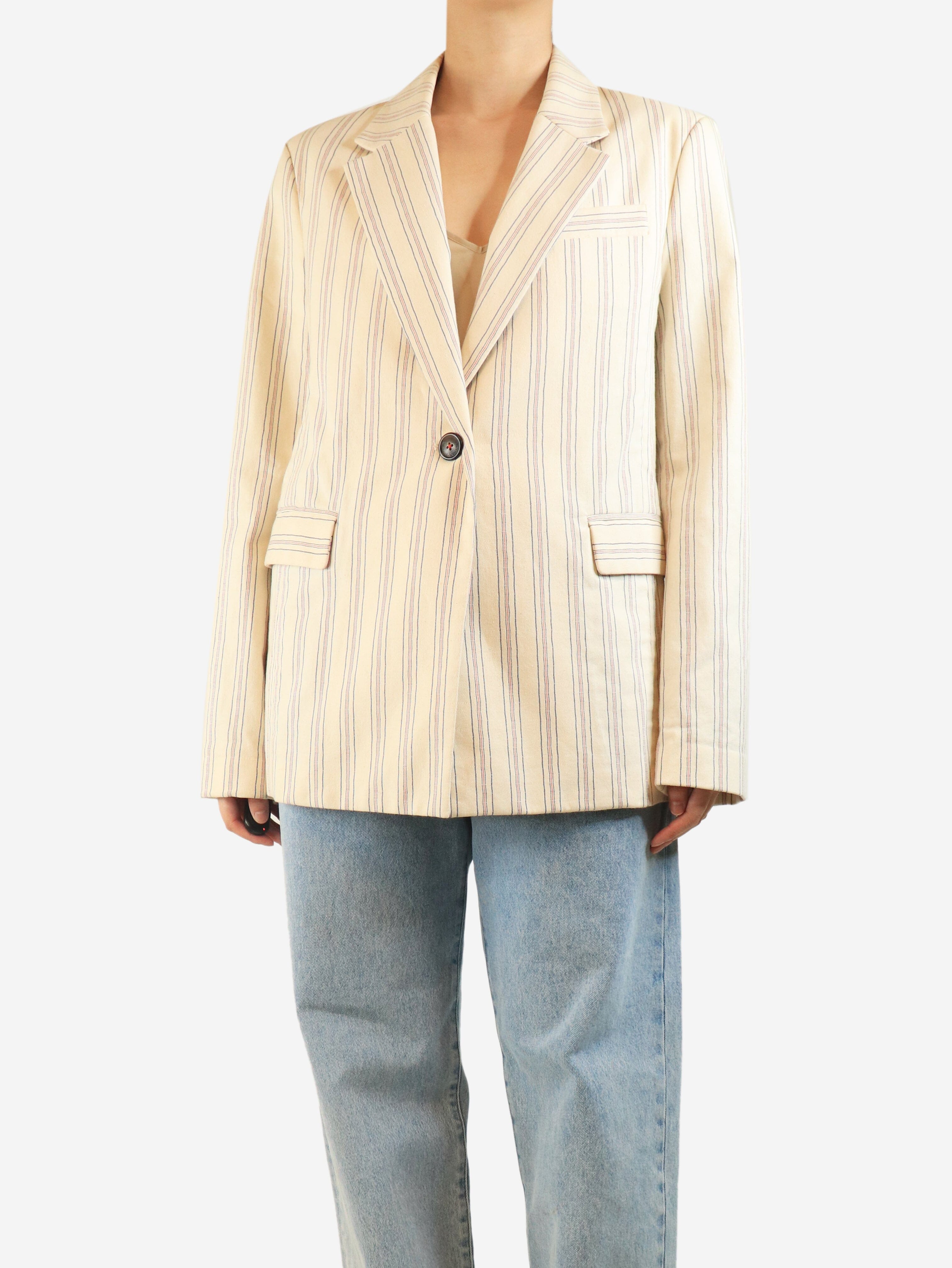 Cream pinstripe blazer - size UK 16 Tops Vivienne Westwood 