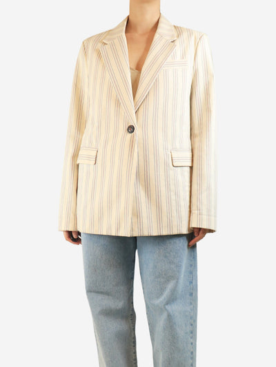 Cream pinstripe blazer - size UK 16 Tops Vivienne Westwood 