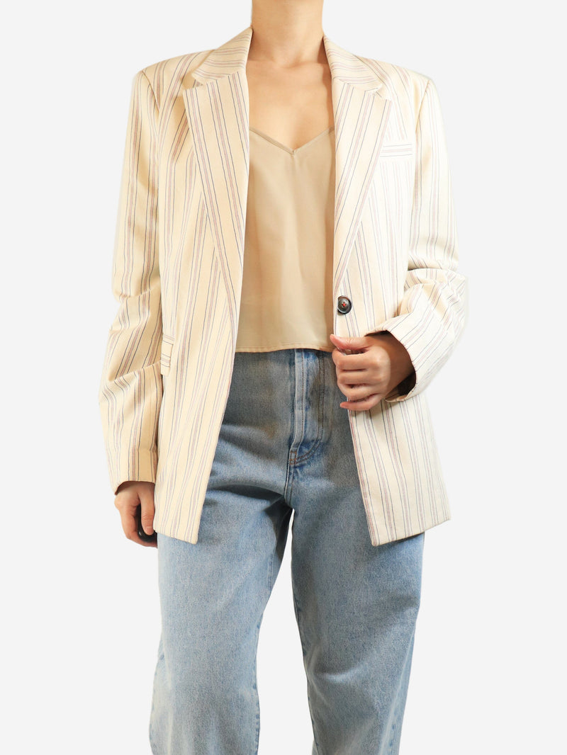 Cream pinstripe blazer - size UK 16 Tops Vivienne Westwood 
