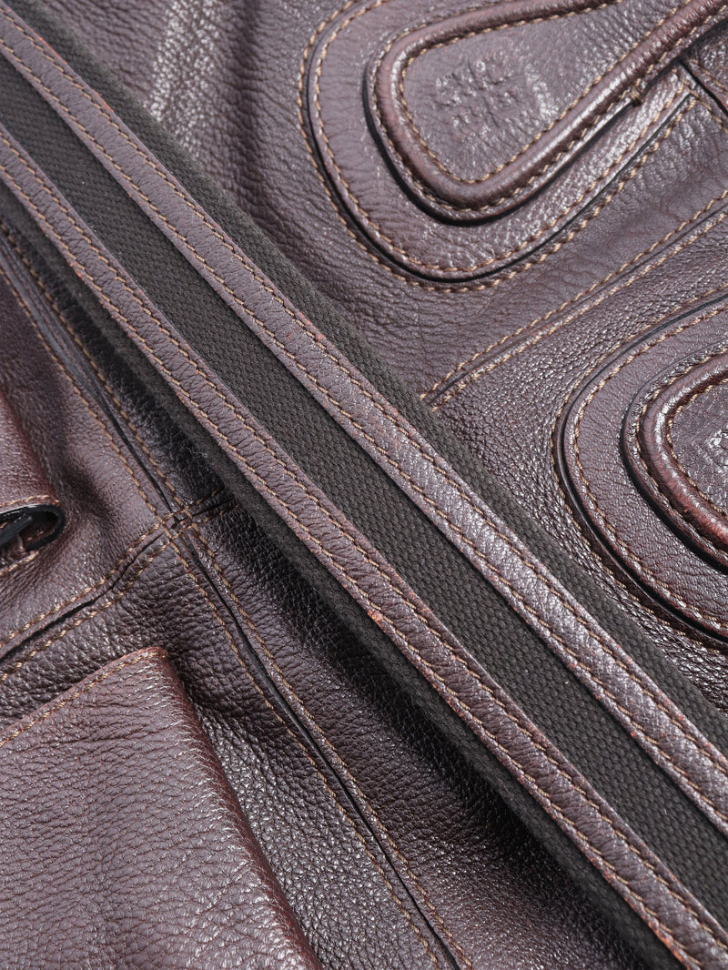 Dark brown Nightingale leather tote bag Tote Bags Givenchy 