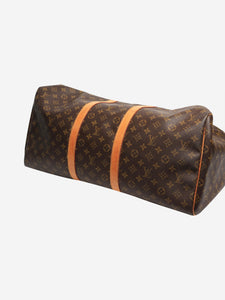 Louis Vuitton Brown Monogram Keepall travel duffle bag