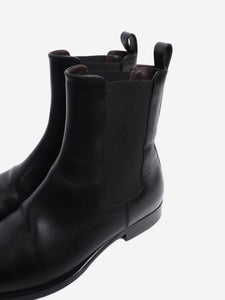 The Row Black leather Chelsea ankle boots - size EU 38