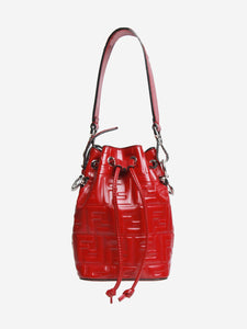 Fendi Red Mon Trésor Mini Bucket Bag