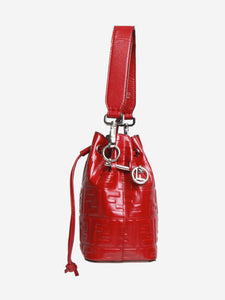 Fendi Red Mon Trésor Mini Bucket Bag