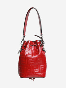 Fendi Red Mon Trésor Mini Bucket Bag