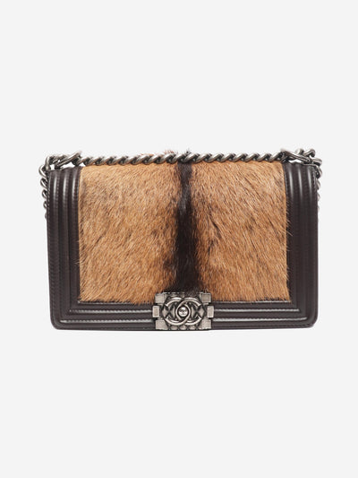 Brown 2013 lambskin and pony hair Boy bag Cross-body bags Chanel 