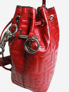 Fendi Red Mon Trésor Mini Bucket Bag