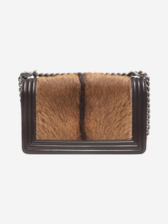 Brown 2013 lambskin and pony hair Boy bag Cross-body bags Chanel 