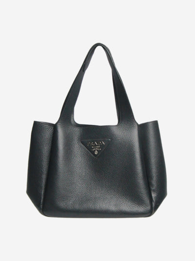 Black Dynamique Leather Tote Tote Bags Prada 