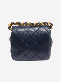 Navy mini flap bag charm Wallets, Purses & Small Leather Goods Chanel 