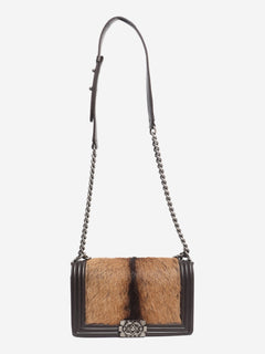 Brown 2013 lambskin and pony hair Boy bag Cross-body bags Chanel 