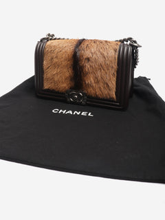 Brown 2013 lambskin and pony hair Boy bag Cross-body bags Chanel 