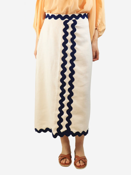 White Nilo midi skirt - size XL product image