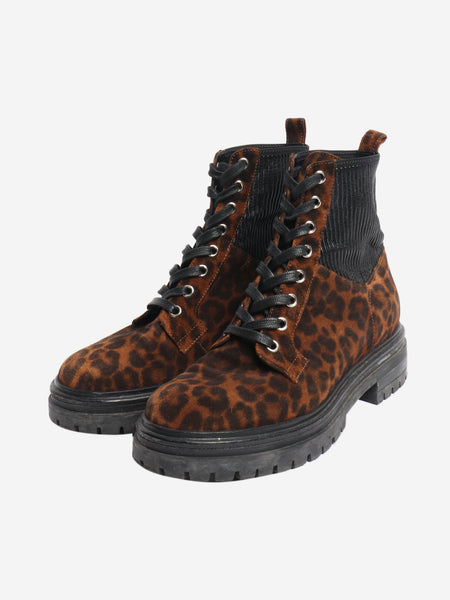 Leopard print ankle boots - size EU 37 alternate image