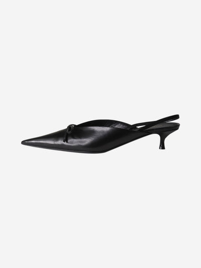 Black leather knife slingbacks - size EU 37.5 Heels Balenciaga 