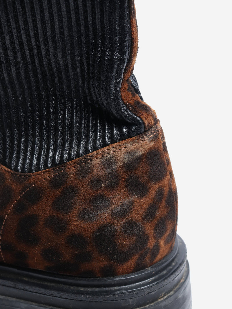Leopard print ankle boots - size EU 37 Boots Gianvito Rossi 