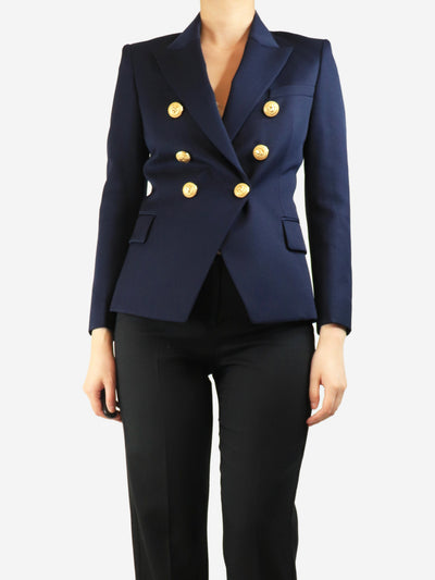 Navy wool blazer - size UK 10 Coats & Jackets Balmain 