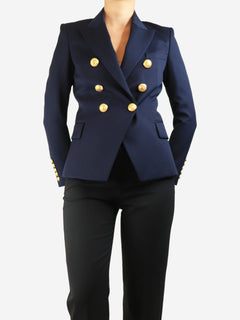 Navy wool blazer - size UK 10 Coats & Jackets Balmain 