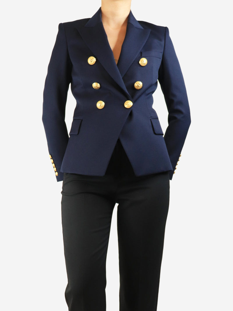 Navy wool blazer - size UK 10 Coats & Jackets Balmain 