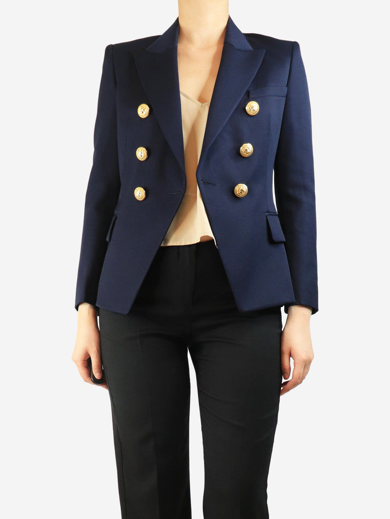 Navy wool blazer - size UK 10 Coats & Jackets Balmain 