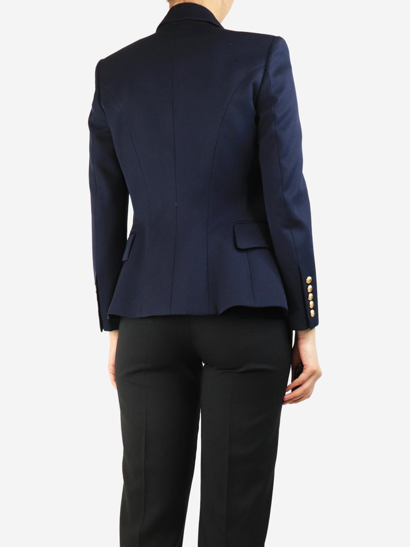 Navy wool blazer - size UK 10 Coats & Jackets Balmain 