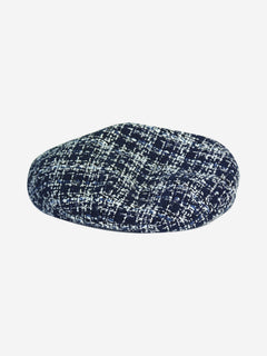 Blue tweed cap Hats Maison Michel 