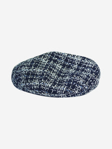 Maison Michel Blue tweed cap