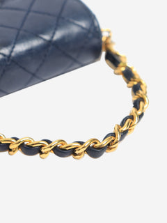 Navy mini flap bag charm Wallets, Purses & Small Leather Goods Chanel 