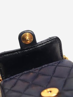 Navy mini flap bag charm Wallets, Purses & Small Leather Goods Chanel 
