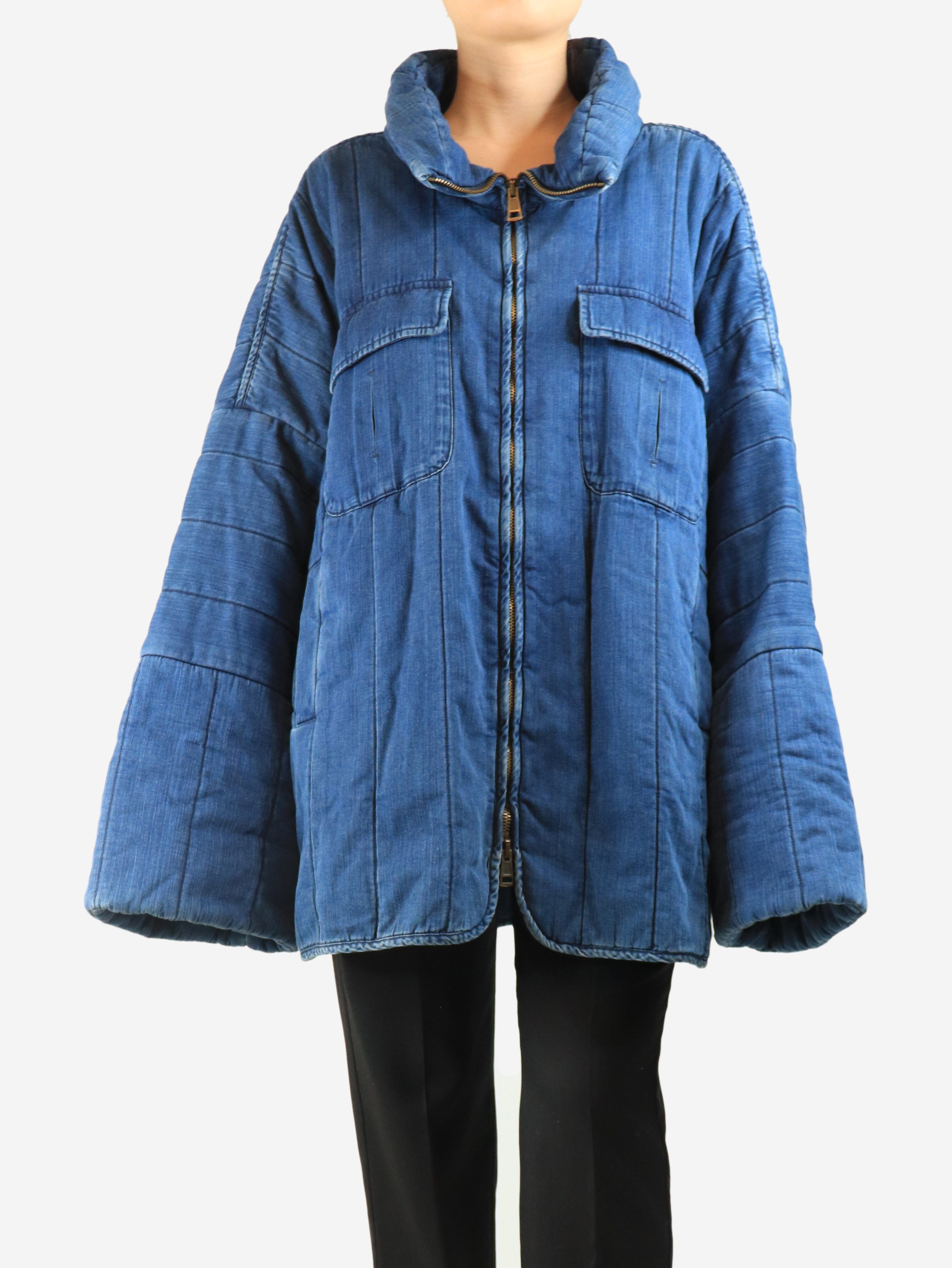 Blue denim oversized jacket - size M Coats & Jackets Chloe 