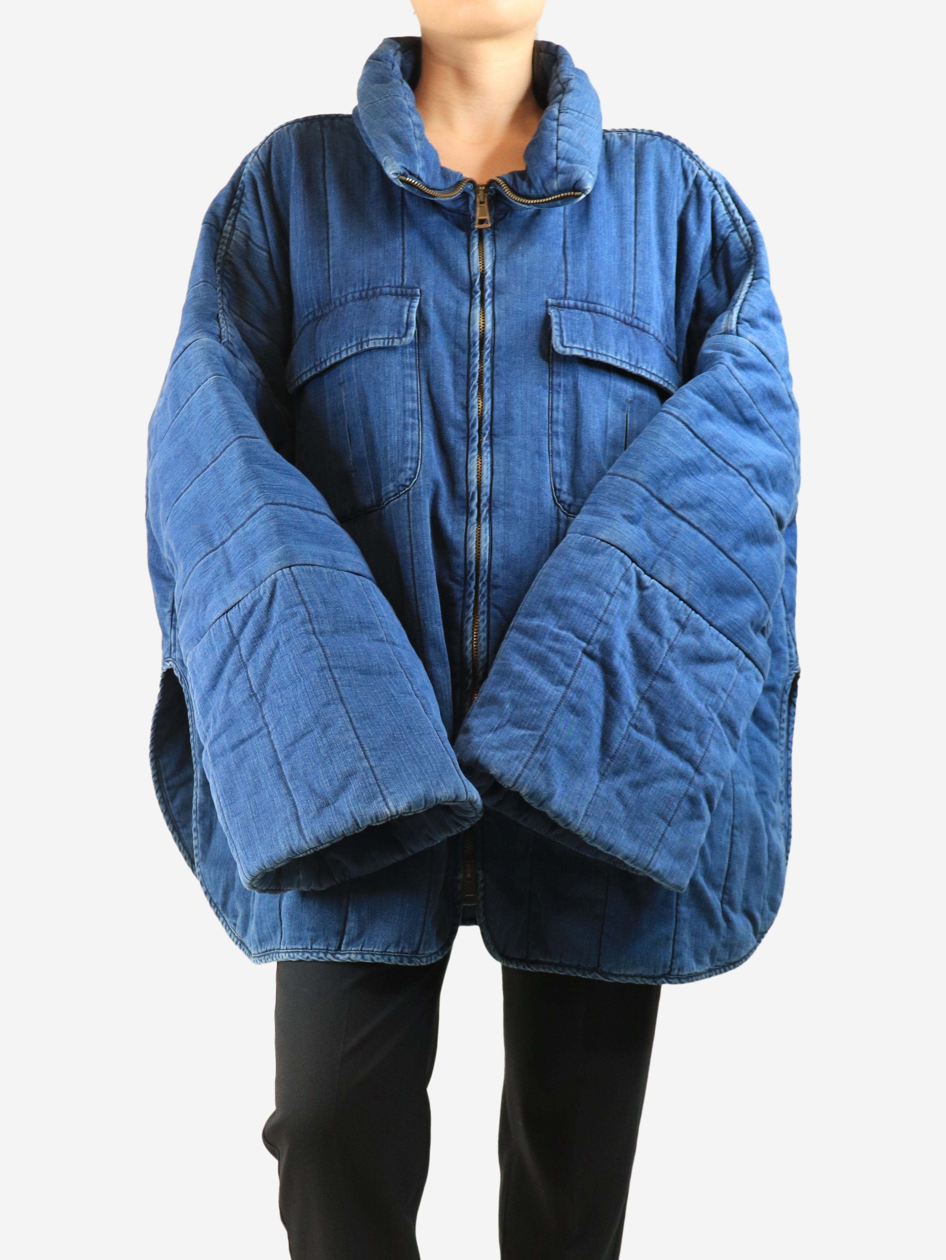 Blue denim oversized jacket - size M Coats & Jackets Chloe 