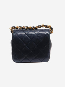 Chanel Navy mini flap bag charm